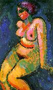 Alexei Jawlensky Seated Female Nude oil painting